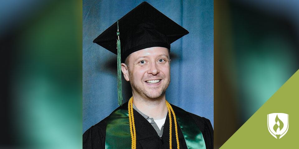 Todd Ellenson in graduation gown