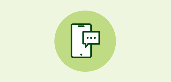mobile chat icon