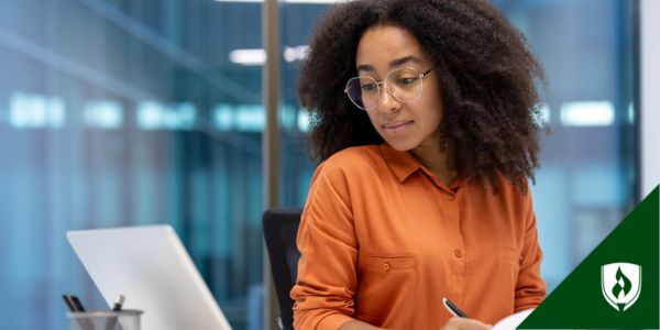 An entrepreneur makes a list of everything she has to do before launching her idea