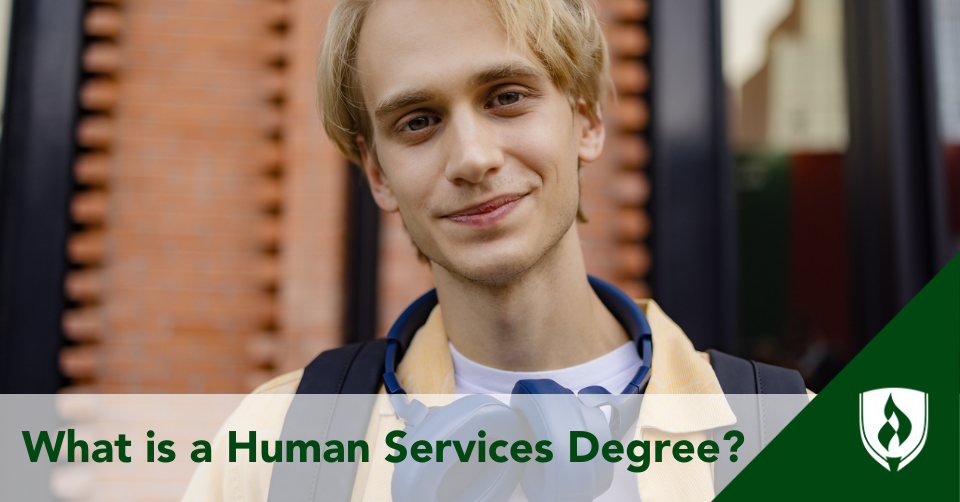 A human services student smiles at the camera