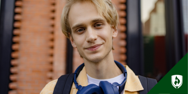 A human services student smiles at the camera