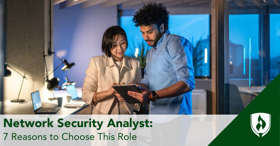 A network security analyst advises an employer