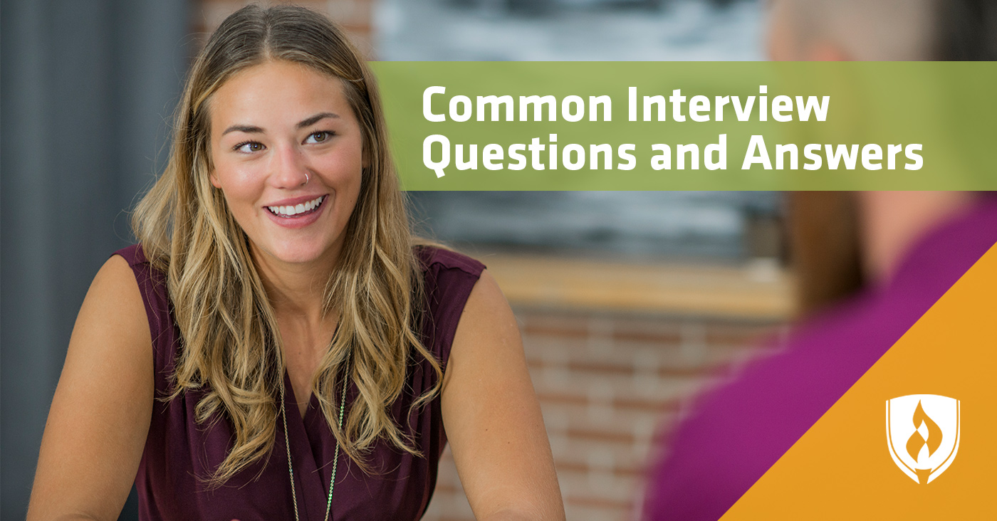 young female interviewing for a job