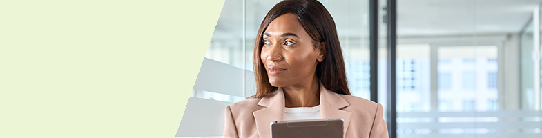 female healthcare administrator